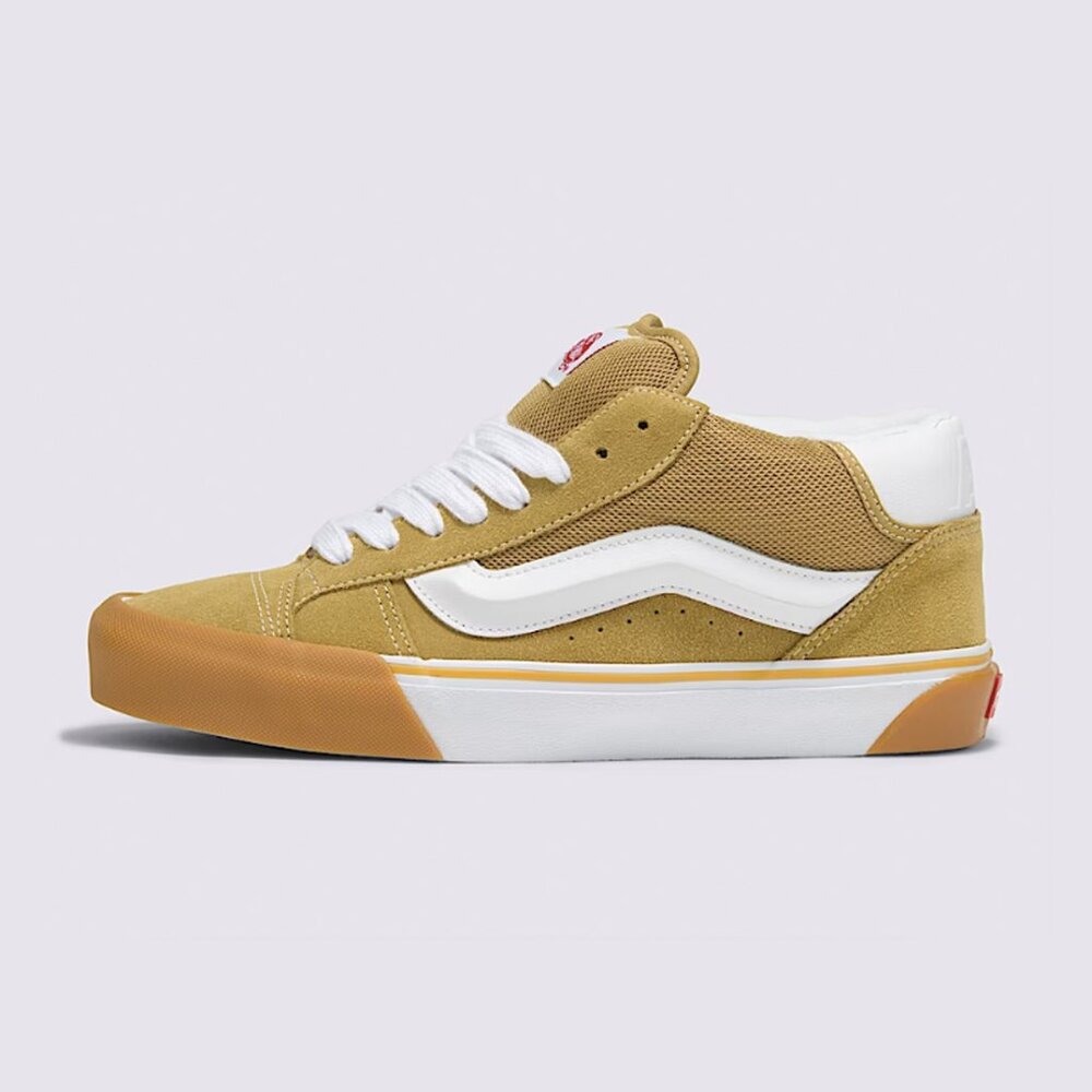 Vans Knu Mid Suede Shoe Gold White New With Box